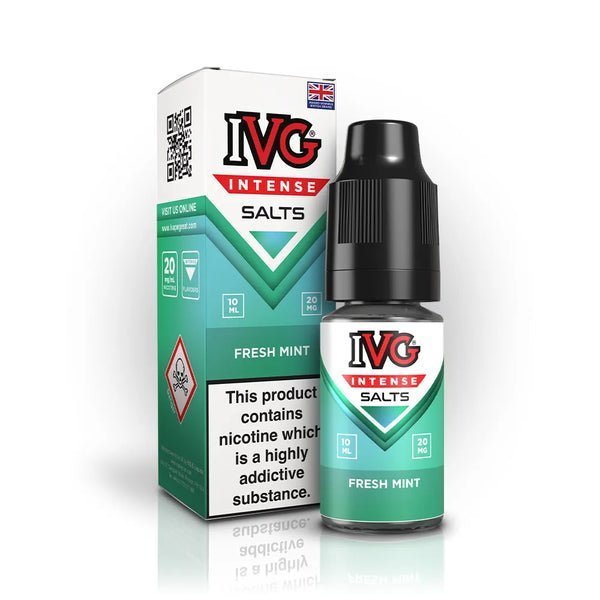 IVG Intense Nic Salts 10ml E - Liquid Pack of 10 Fresh Mint