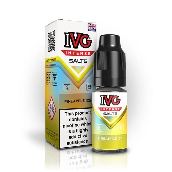 IVG Intense Nic Salts 10ml E - Liquid Pack of 10 Pineapple Ice