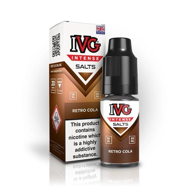 IVG Intense Nic Salts 10ml E - Liquid Pack of 10 Retro Cola