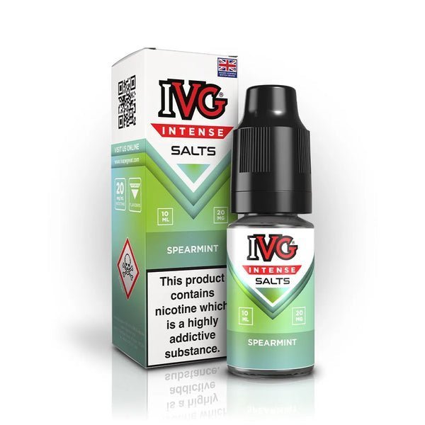 IVG Intense Nic Salts 10ml E - Liquid Pack of 10 Spearmint