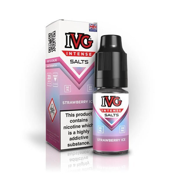 IVG Intense Nic Salts 10ml E - Liquid Pack of 10 Strawberry Ice