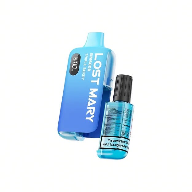 Lost Mary BM6000 Puffs Prefilled Pod Vape Box of 5 Triple Berry