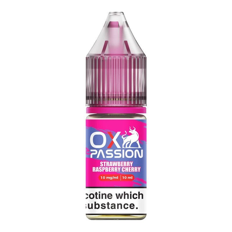 Oxva OX Passion Nic Salt 10ml Box of 10 Strawberry Raspberry Cherry