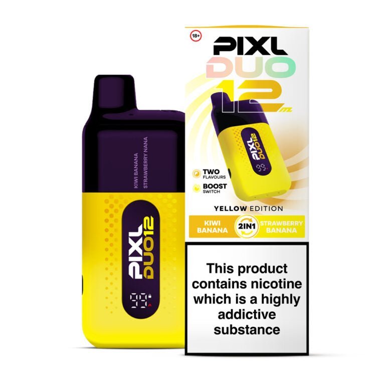 Pixl Duo 12000 Vape Kit Box of 5 Yellow Edition