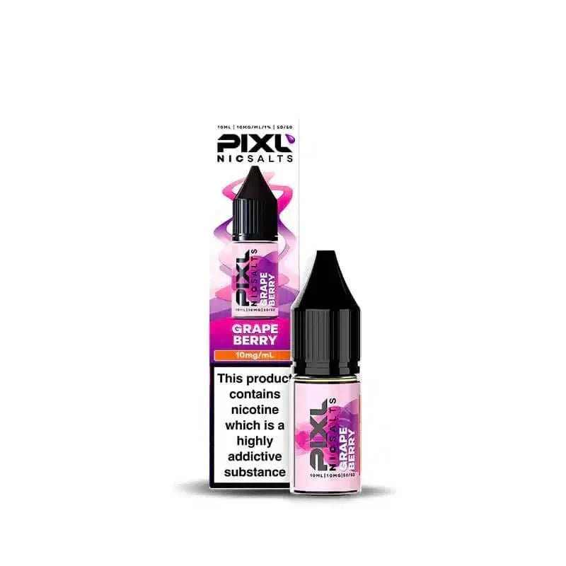 PIXL Nic Salt 10ml E - Liquids Box of 10 Grape Berry