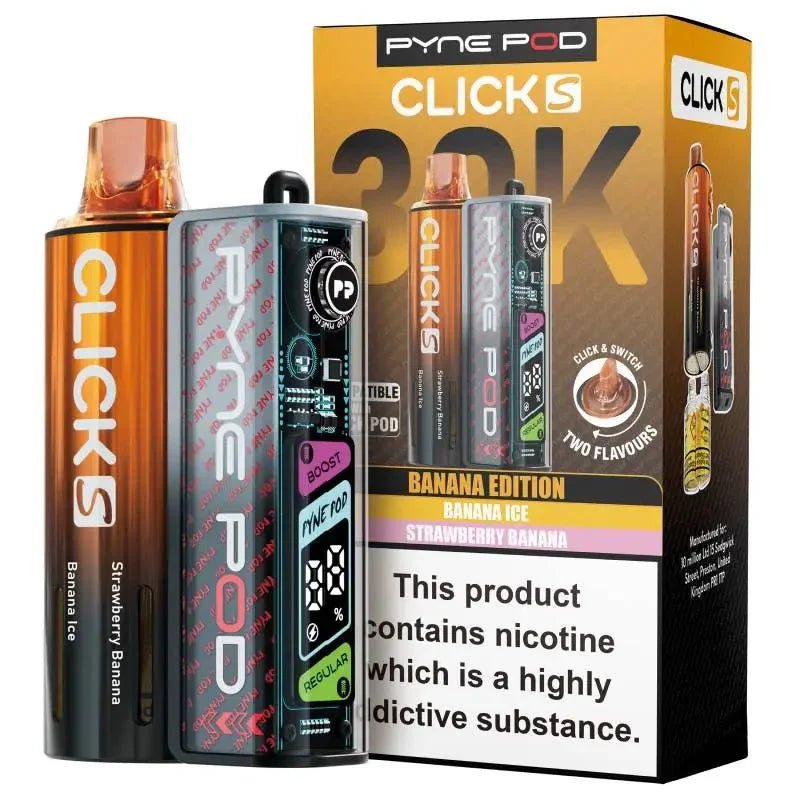 Pyne Pod Click S 30K Pod Vape Kit Pack of 5 Banana Edition