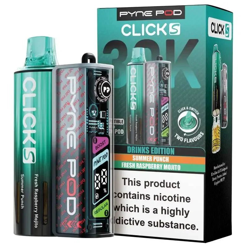 Pyne Pod Click S 30K Pod Vape Kit Pack of 5 Drinks Edition