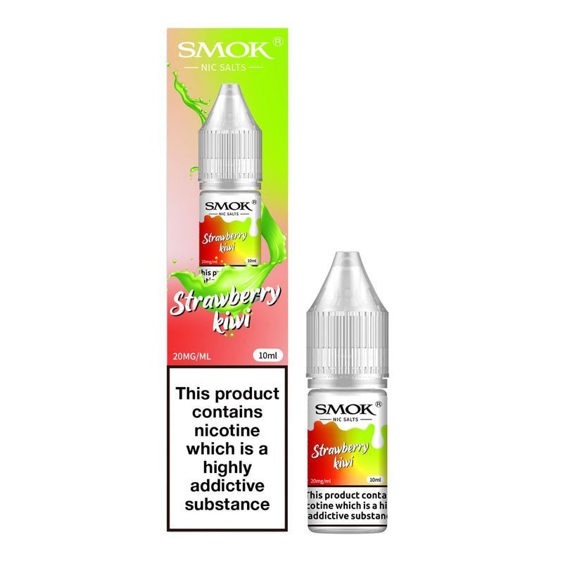 Smok Nic Salts 10ml E - liquids Box of 10 Strawberry Kiwi