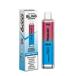 The Crystal Bling 6000 Prefilled Pod Vape - Box of 10 Cherry Peach Lemonade ( £19.99 )