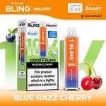 The Crystal Bling Max 10000 Prefilled Vape Pod Kit Box of 5 Blue Razz Cherry
