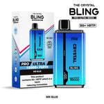 The Crystal Bling Pro Ultra 18000 Puffs Disposable Vape Box of 5 Mr Blue