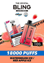 The Crystal Bling Pro Ultra Twist 18k Disposable Vape Box of 10 - Bulk Vape Wholesale