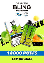 The Crystal Bling Pro Ultra Twist 18k Disposable Vape Box of 10 - Bulk Vape Wholesale