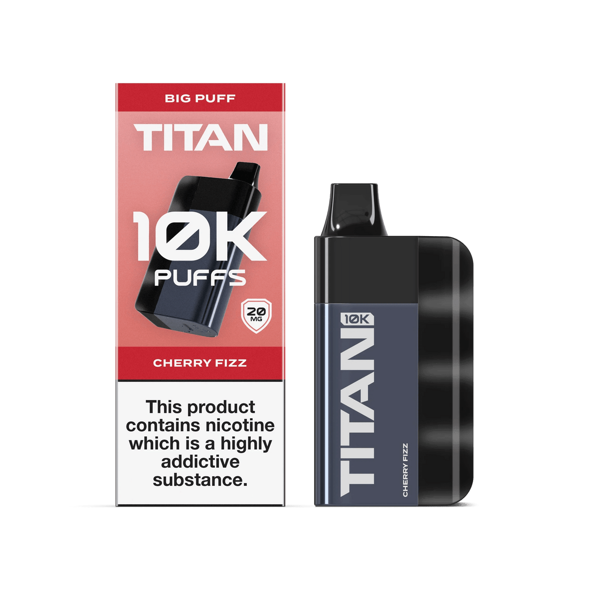 Titan 10K Puffs Disposable Vape Pod Kit Box of 5 Cherry Fizz