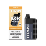 Titan 10K Puffs Disposable Vape Pod Kit Box of 5 Caribbean Cooler