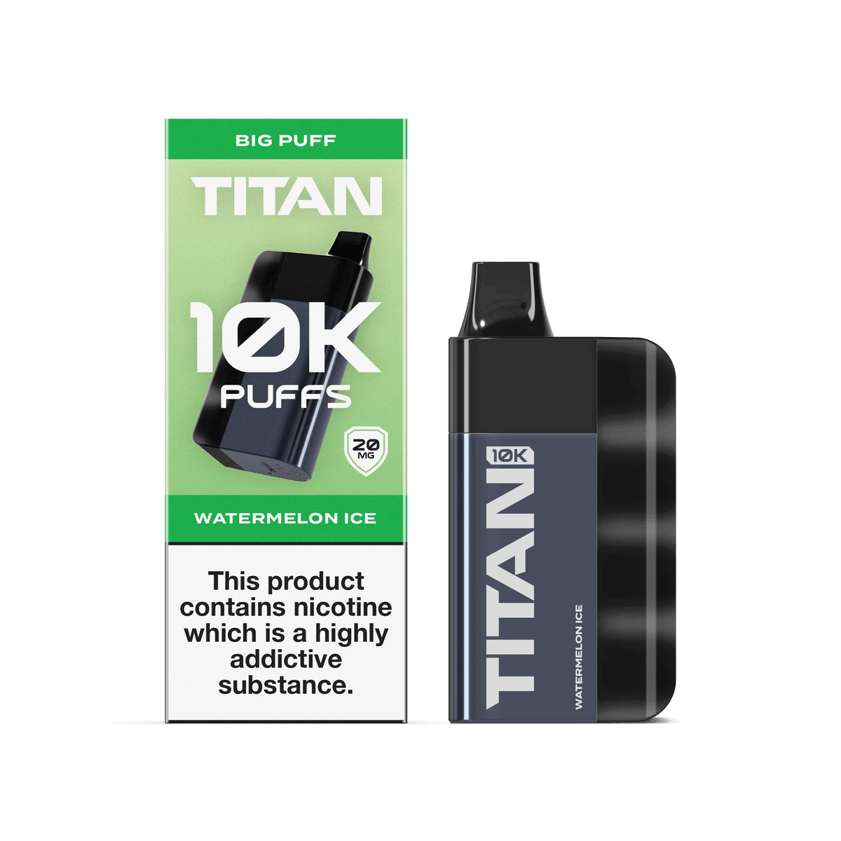 Titan 10K Puffs Disposable Vape Pod Kit Box of 5 Watermelon Ice