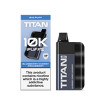 Titan 10K Puffs Disposable Vape Pod Kit Box of 5 Blueberry Cherry