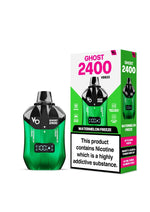 Vapes Bars Ghost 2400 Puffs Disposble Vape (Pack of 5) Watermelon Freeze