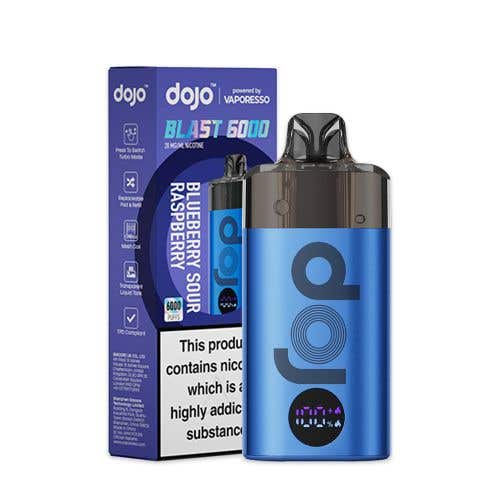 Vaporesso Dojo Blast 6000 Prefilled Pod Vape Kit Box of 5 Blueberry Sour Raspberry