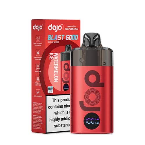 Vaporesso Dojo Blast 6000 Prefilled Pod Vape Kit Box of 5 Red - Watermelon Ice