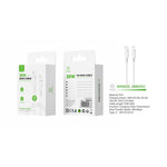 Woox MX0025 Type - C to Lightning PVC Data Cable, 30W - 5V/3A, 9V/3A, 15V/2A, 20V/1.5A Max, 9.8ft 3m, White