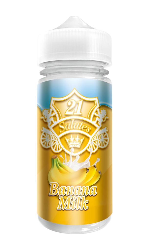 21 Salutes 100ml Shortfill Banana Milk