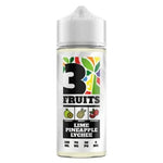 3 Fruits 100ml Shortfill Lime Pineapple Lychee
