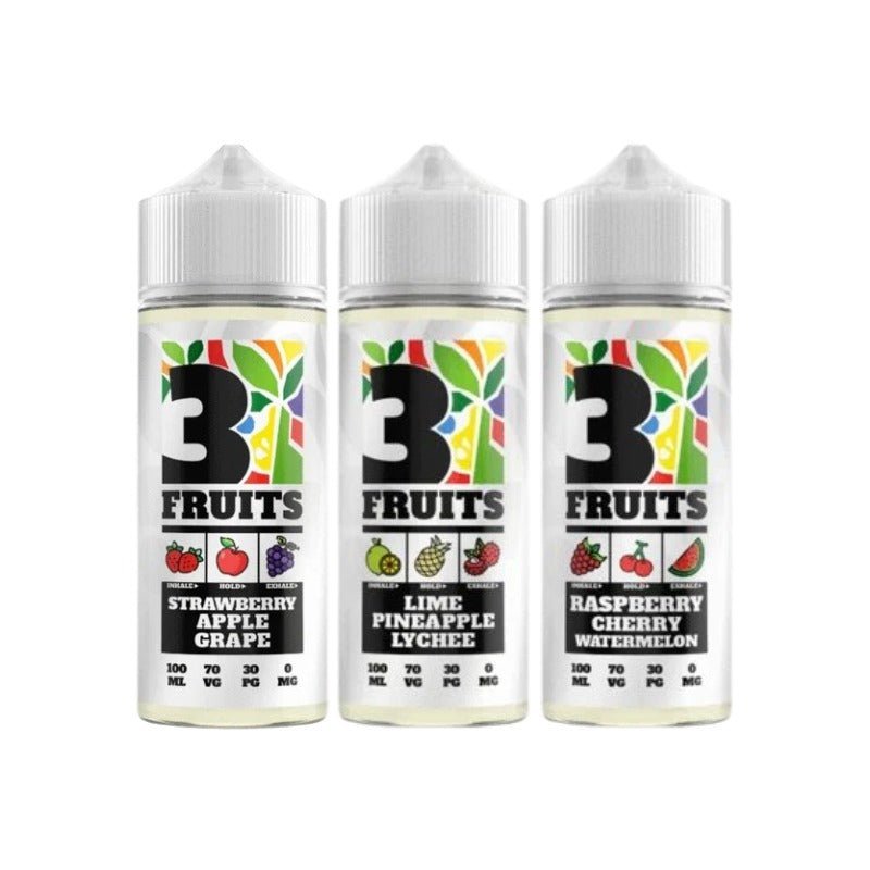 3 Fruits 100ml Shortfill Apple Blackcurrant Pear