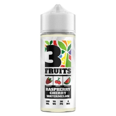 3 Fruits 100ml Shortfill Raspberry Cherry Watermelon