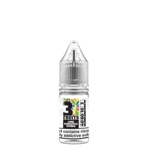 3 Fruits 10ML E - Liquid (Pack of 10) Lime Pineapple Lychee