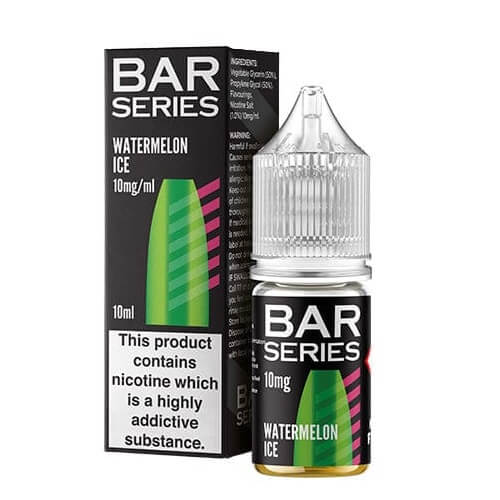 Bar Series Nic Salt 10ml E - Liquid - Pack of 10 Watermelon Ice