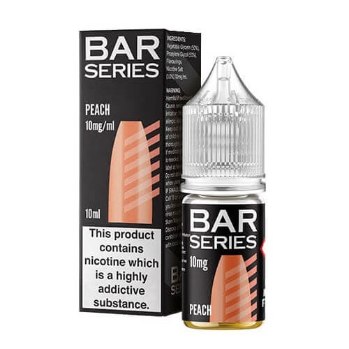 Bar Series Nic Salt 10ml E - Liquid - Pack of 10 Peach
