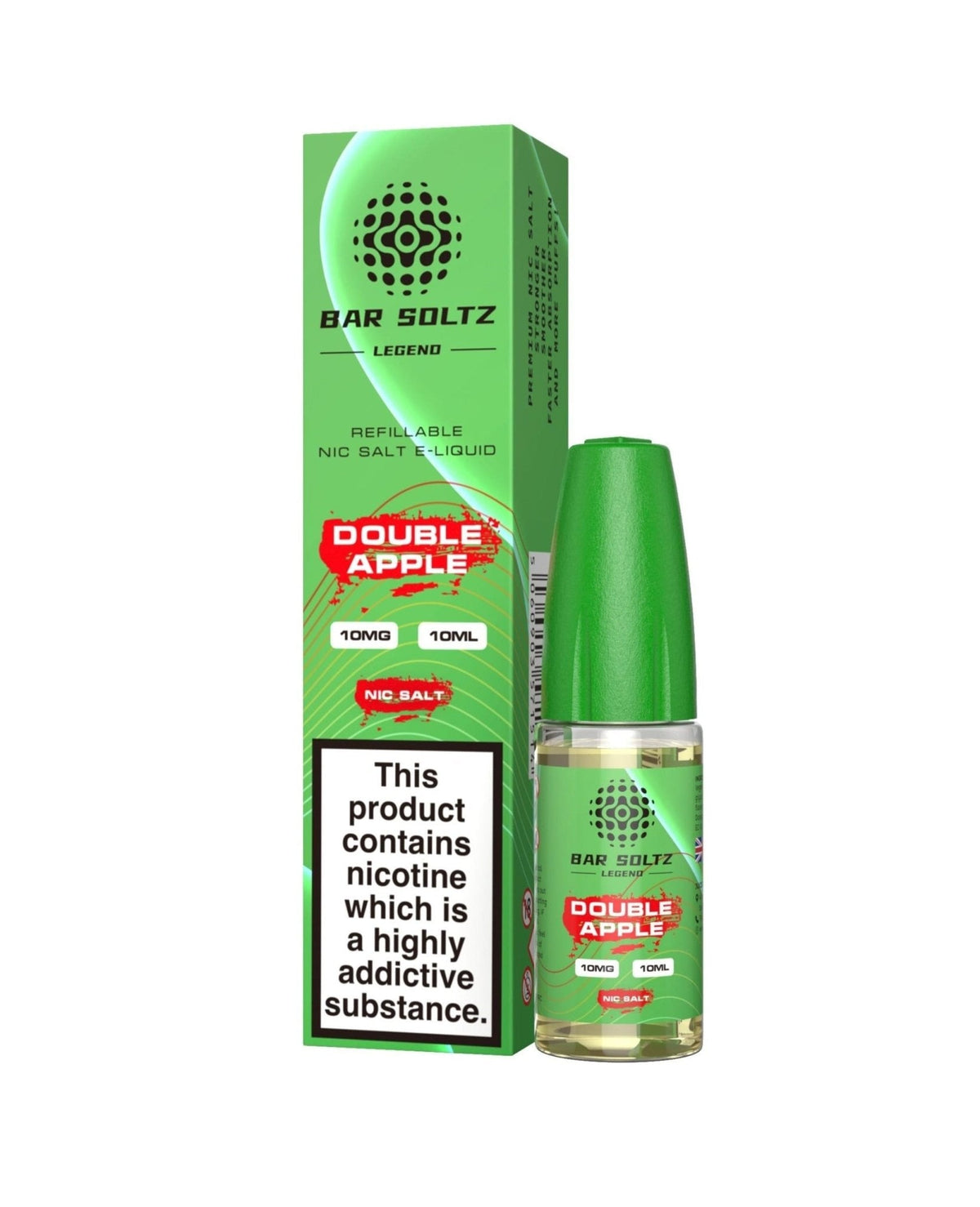 Bar soltz 10ml Nic Salt Pack of 10 Double Apple