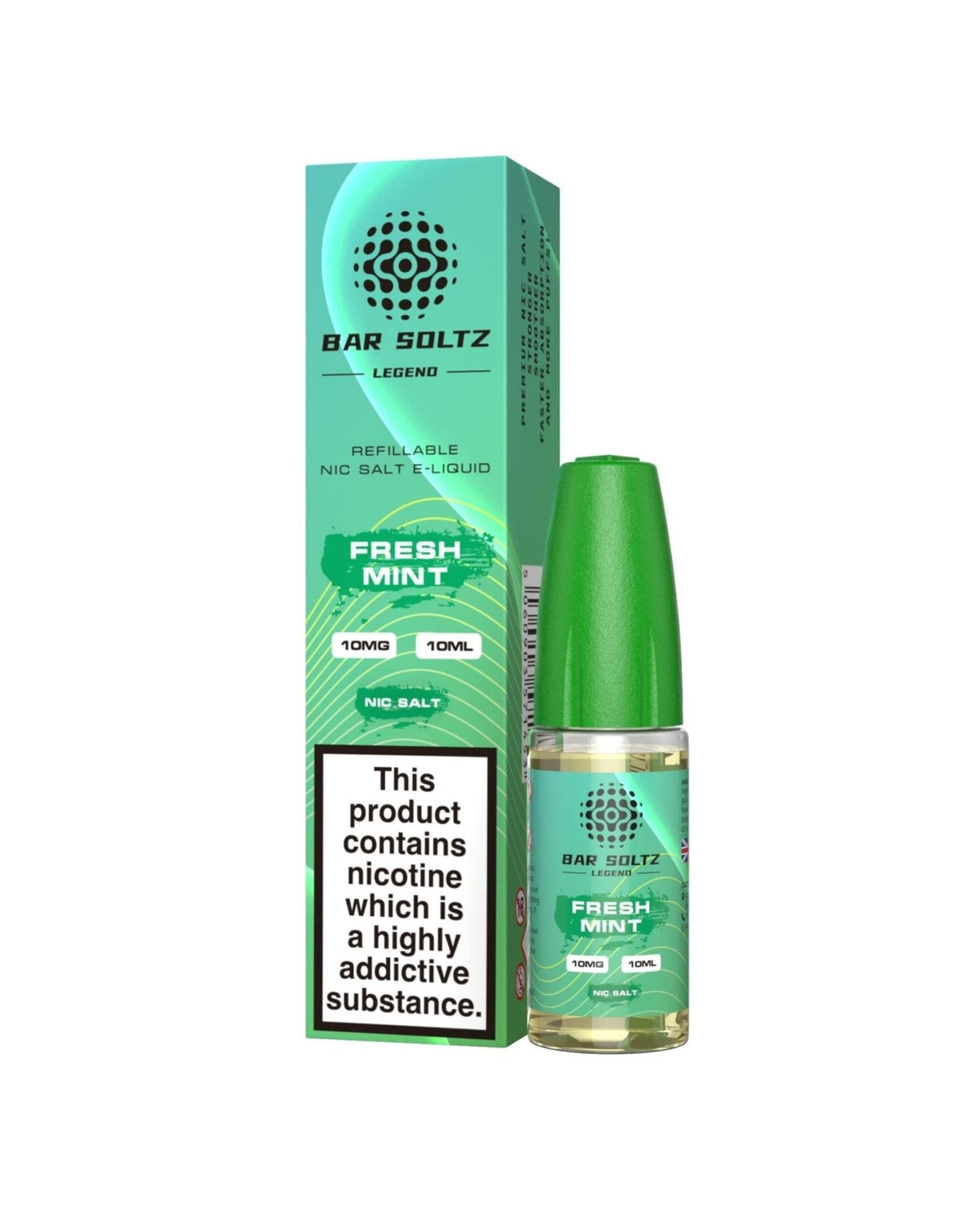Bar soltz 10ml Nic Salt Pack of 10 Fresh Mint