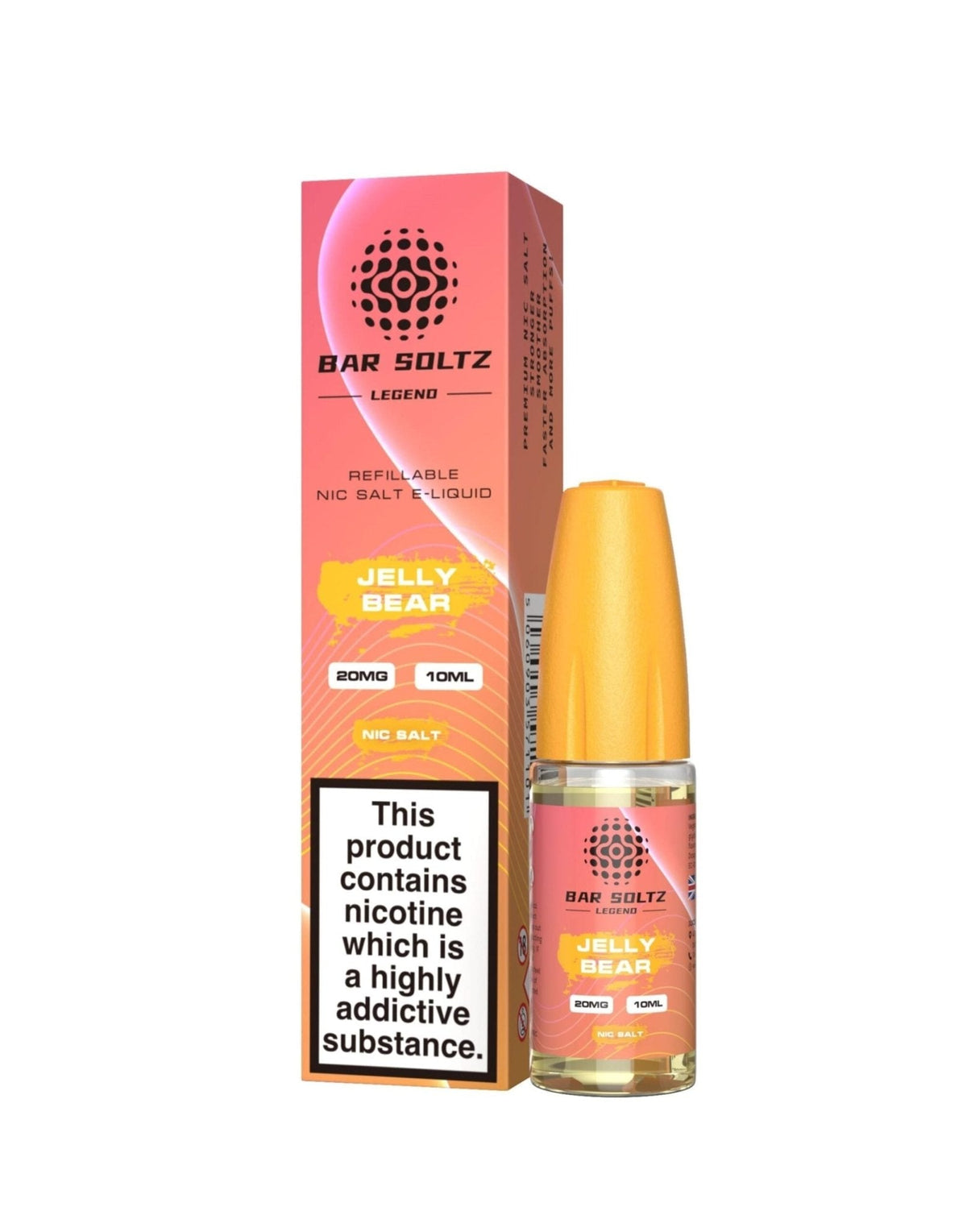 Bar soltz 10ml Nic Salt Pack of 10 Jelly Bear