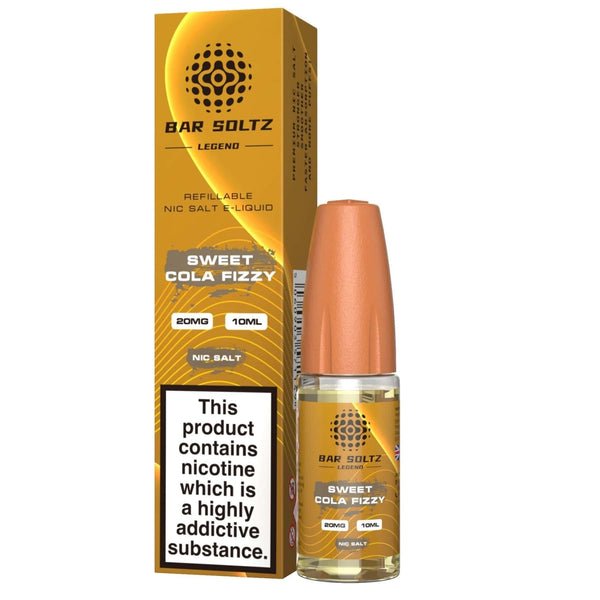 Bar Soltz Legend Nic Salts 10ml E - liquids - Box of 10 Sweet Cola Fizzy