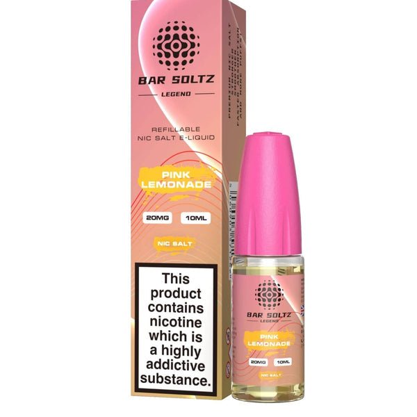Bar Soltz Legend Nic Salts 10ml E - liquids - Box of 10 Pink Lemonade