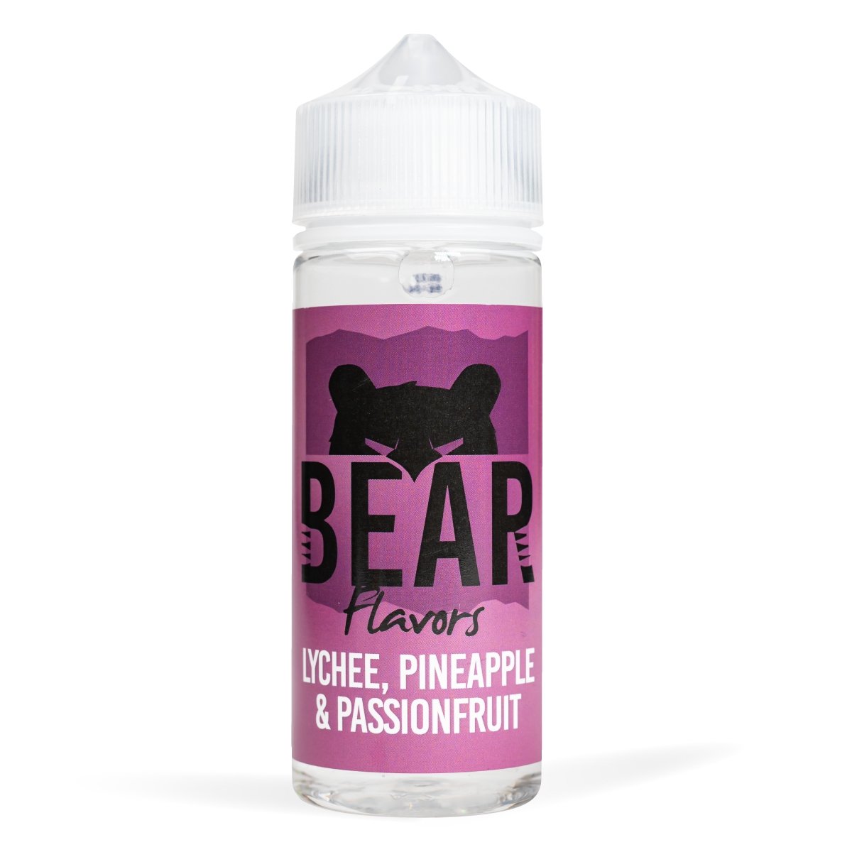 Bear Flavour 100ml E - Liquid Shortfill Lychee Pineapple & Passionfruit