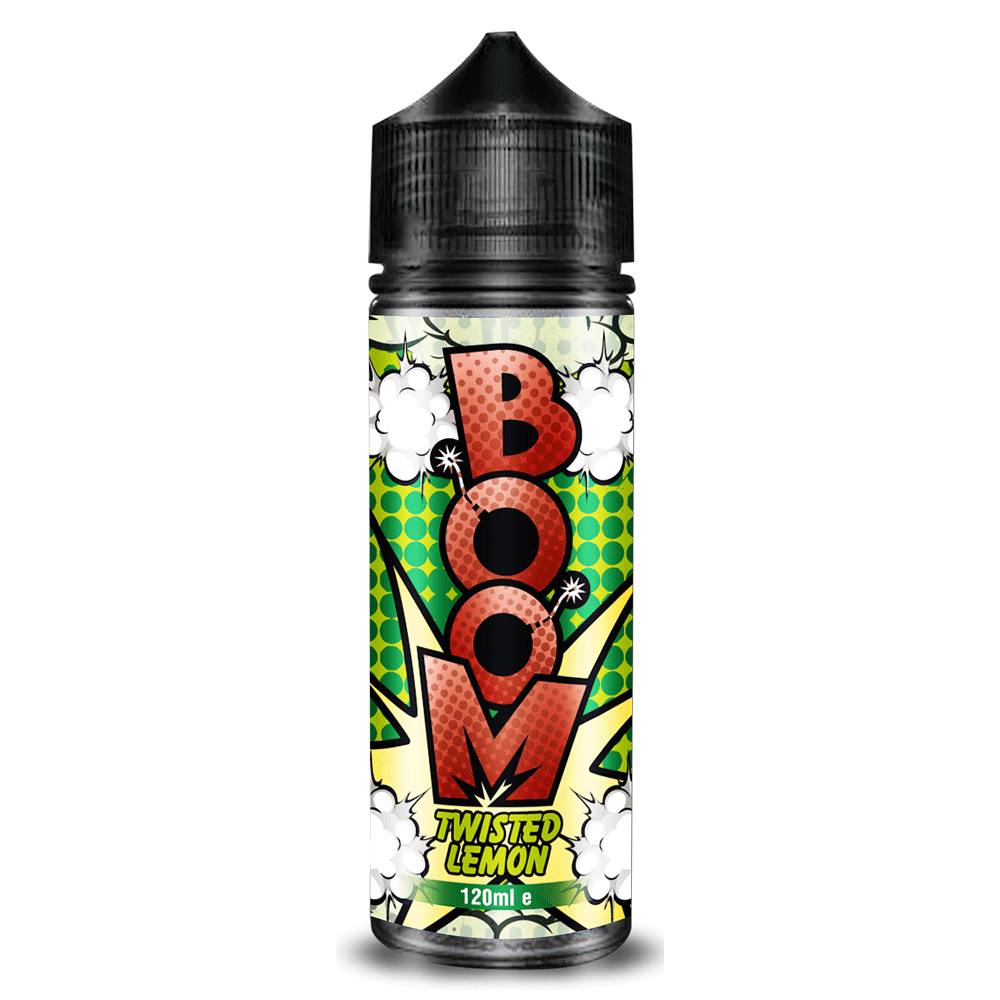 Boom 100ml E - liquids Shortfill Twisted Lemon