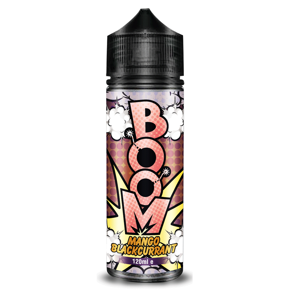 Boom 100ml E - liquids Shortfill Mango Blackcurrant