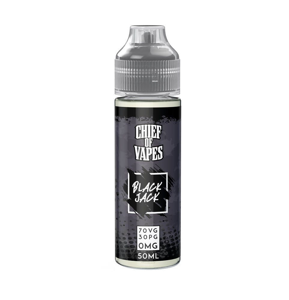 Chief Of Vapes - Fireball - 50ml E - liquids Shortfill Black Jack