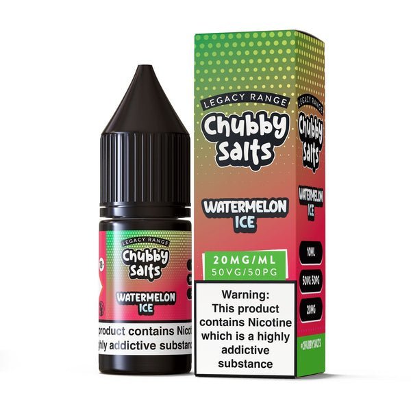 Chubby Salt 10ml E - liquids Nic Salts - Box of 10 Watermelon Ice