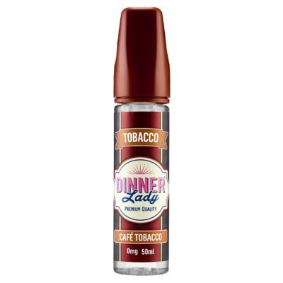 Dinner Lady Tobacco 50ml Shortfill Cafe Tobacco