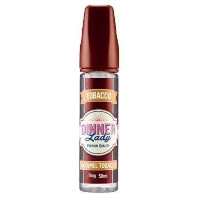 Dinner Lady Tobacco 50ml Shortfill Caramel Tobacco