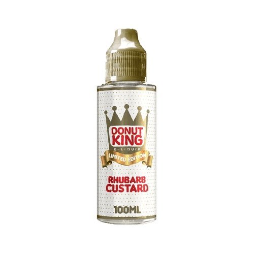 Donut King Limited 100ml Shortfill Rhubarb Custard