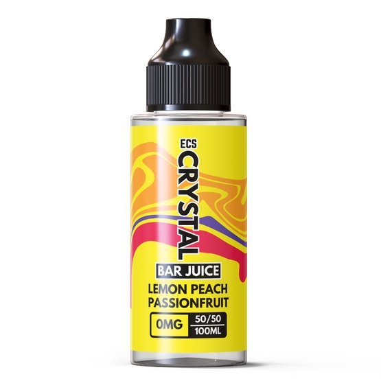 ECS Crystal Bar Juice 100ml E - liquids Lemon Peach Passionfruit