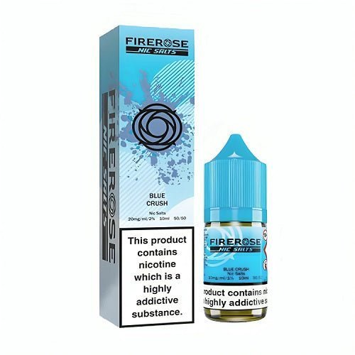 Elux Firerose 5000 10ml Nic Salts E - liquids Box of 10 Blue Crush
