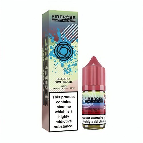 Elux Firerose 5000 10ml Nic Salts E - liquids Box of 10 Blueberry Pomegranate