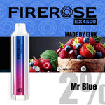 Firerose 4500 Puffs Disposable Vape Pod - Box of 10 Mr Blue