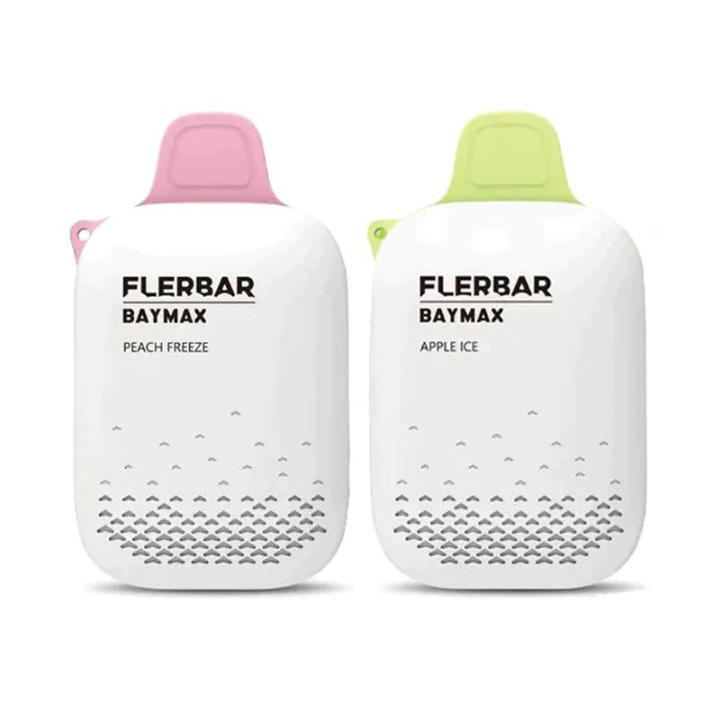 FlerBar Baymax 3500 Puff Disposable Vape Pen Zero Nicotine - Pack of 10 Rainbow Sweet